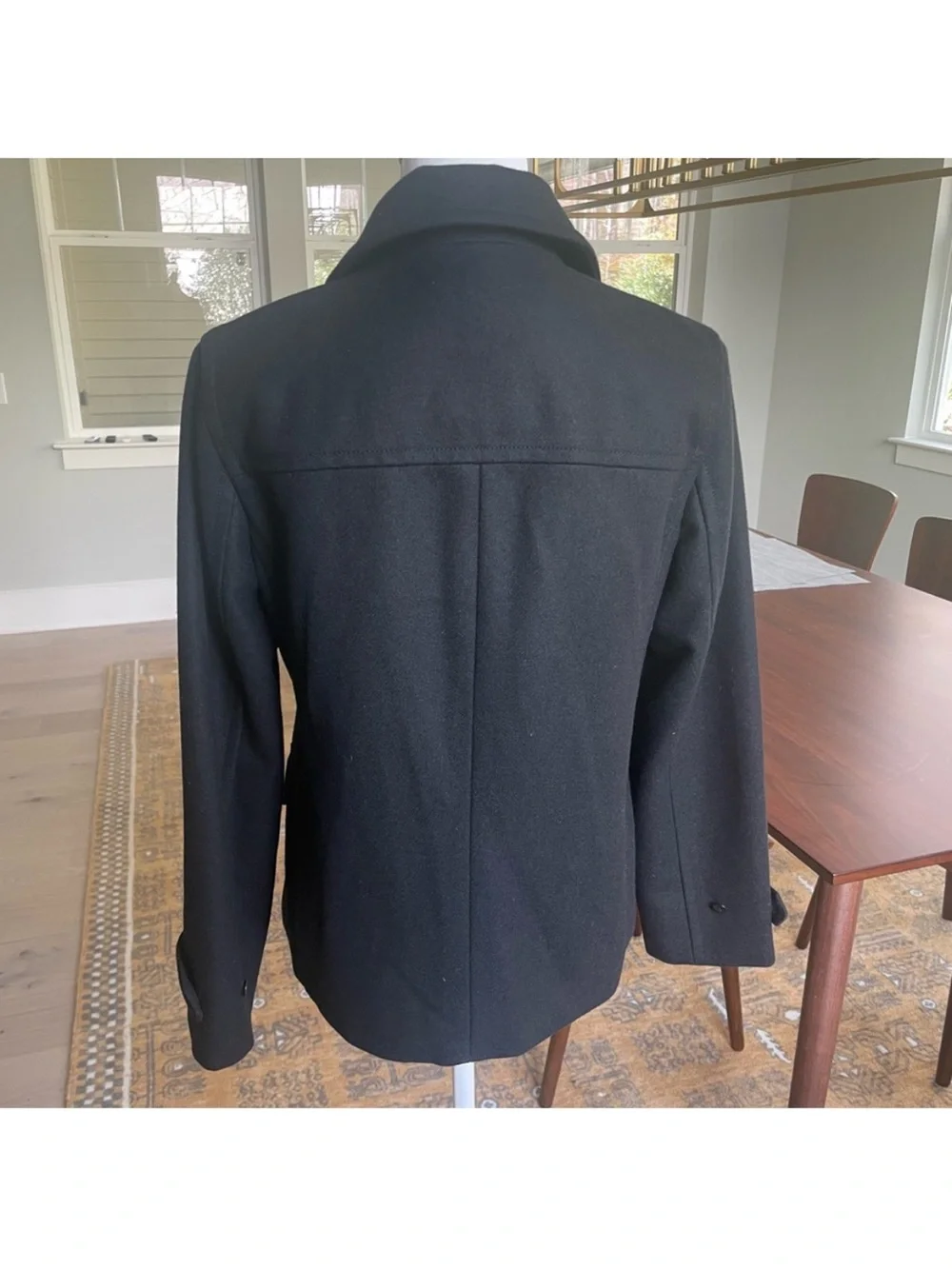 J.Crew Wool Black 4 Pocket Coat - Picture 6 of 8